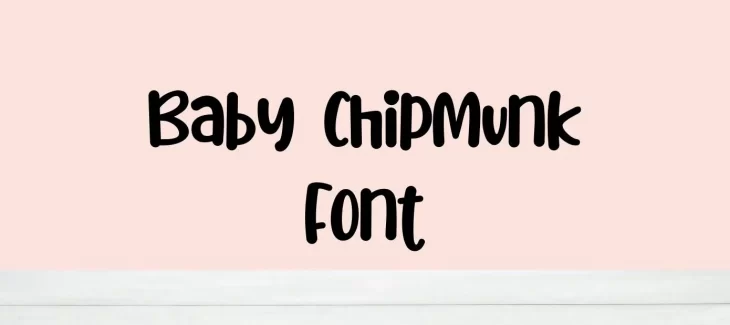 Baby Chipmunk Font Free Download