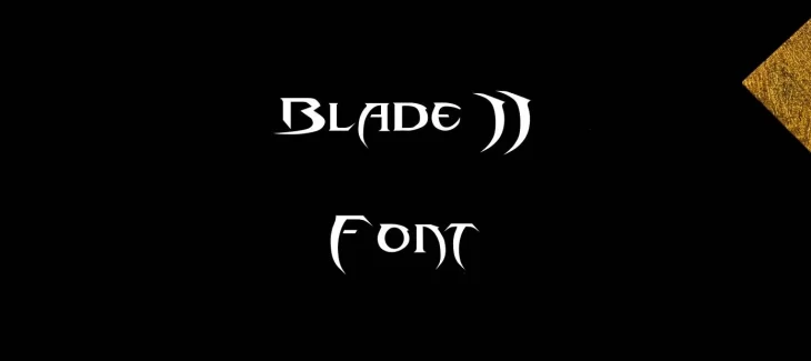 Blade 2 Font Free Download