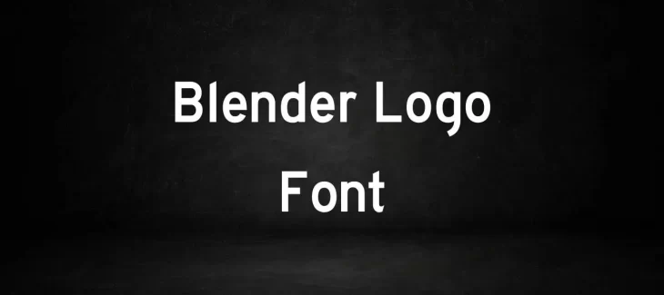 Blender Logo Font Free Download
