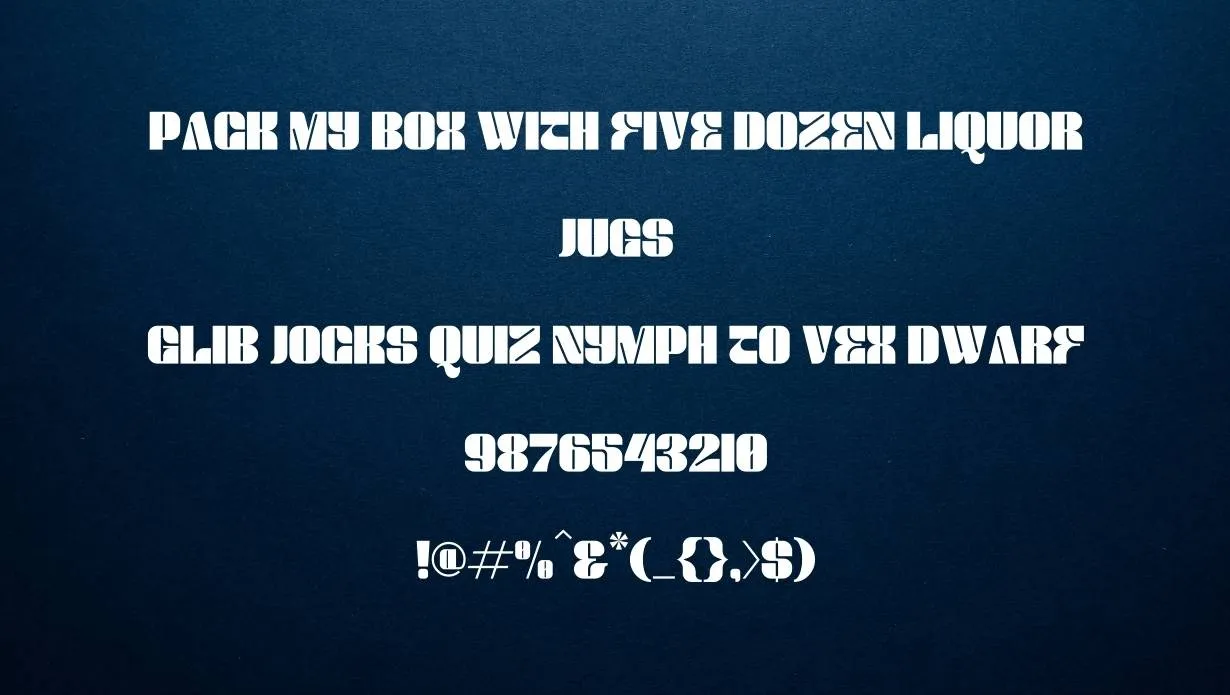 Mentra Font Family Appearance