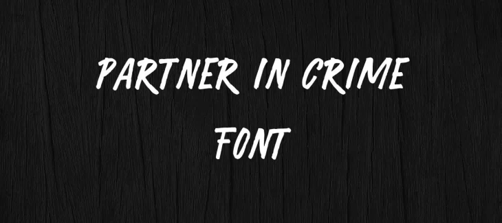 Partner in Crime Font Free Download