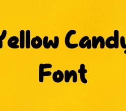 Yellow Candy Font Free Download