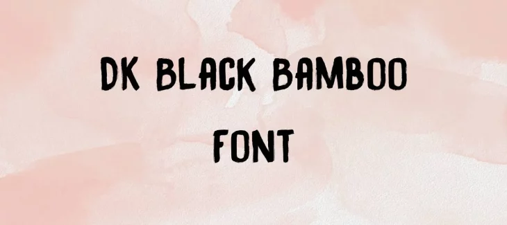 DK Black Bamboo Font Free Download