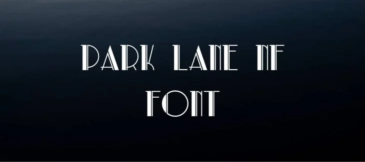 Park Lane NF Font Free Download