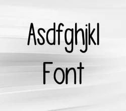 Asdfghjkl Font Free Download