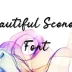 Beautiful Scenery Font Free Download