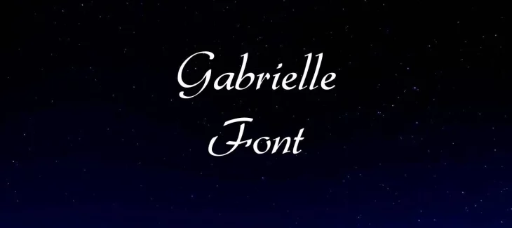 Gabrielle Font Free Download