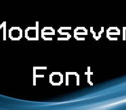 Modeseven Font Free Download