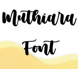 Muthiara Font Free Download