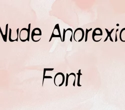 Nude Anorexic Font Free Download