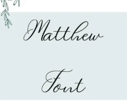 Matthew Font Free Download