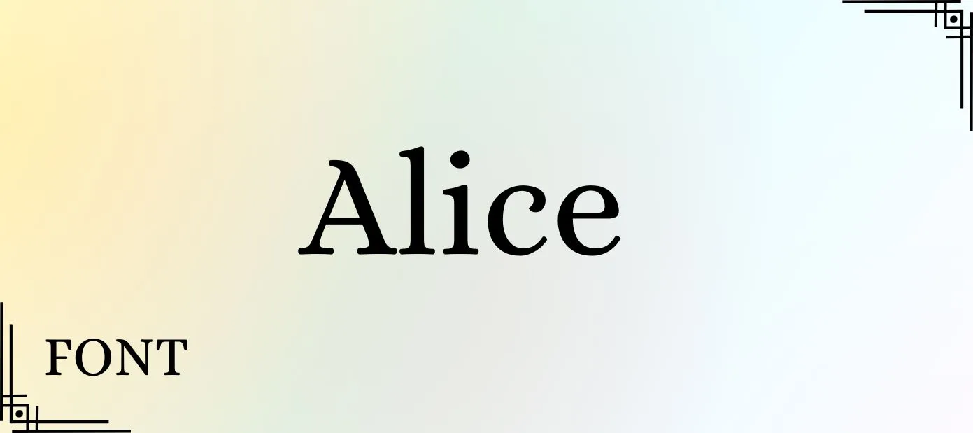 Alice Font Free Download Alice Font Free Download