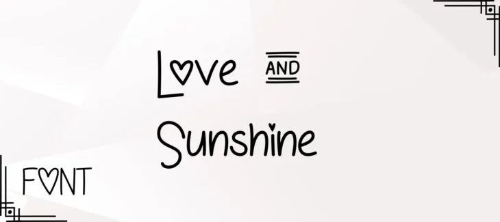 Love & Sunshine Font Free Download