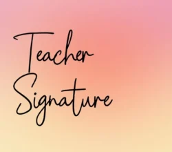 Teacher Signature Font Free Download