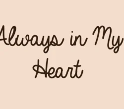 Always In My Heart Font Free Download 