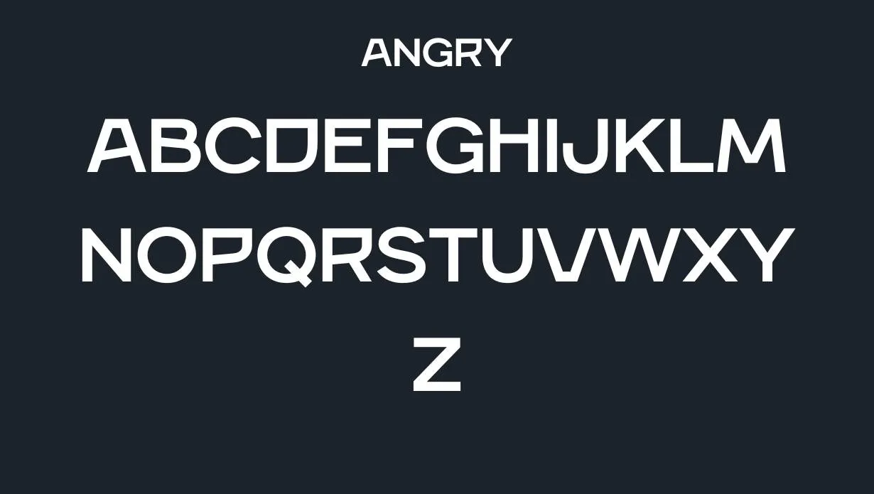 Angry Font