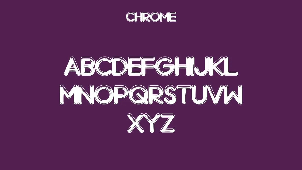 Chrome Font