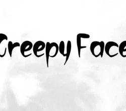 Creepy Face Font Free Download 