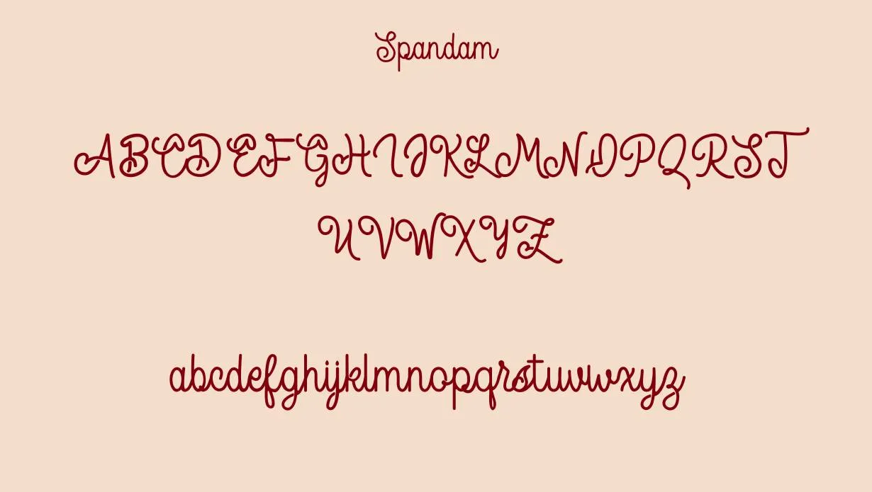 Spandam Font