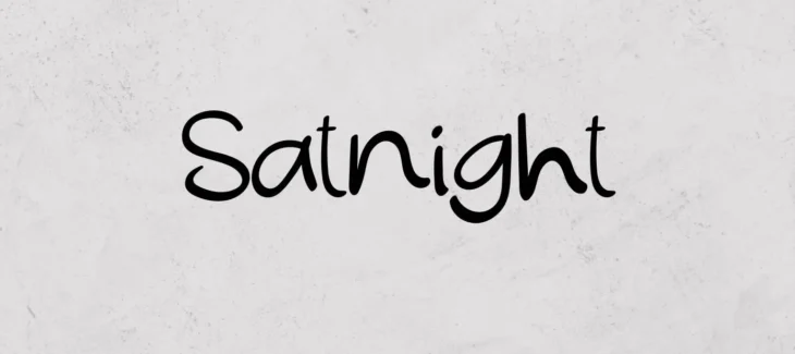 Satnight Font Free Download